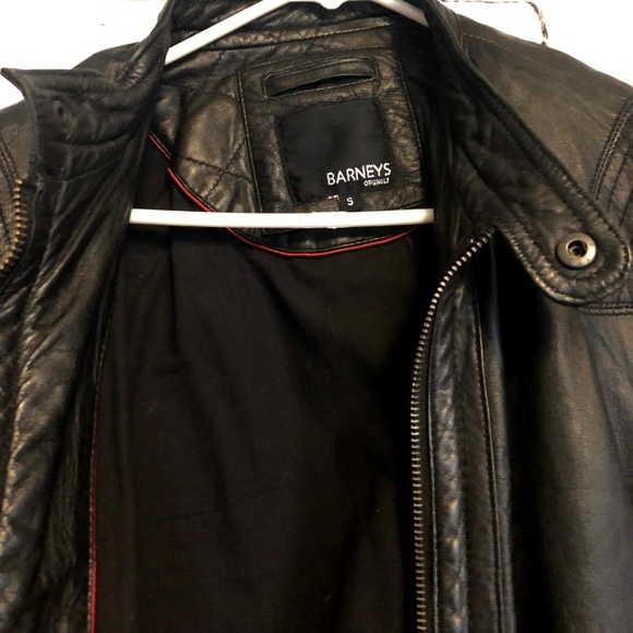Barney's real leather motorcycle jacket - Picture 2 of 3